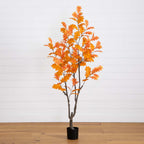 6' Artificial Autumn Oak Tree - TidyPlant