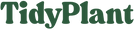 Logo of TidyPlant with green text on a white background