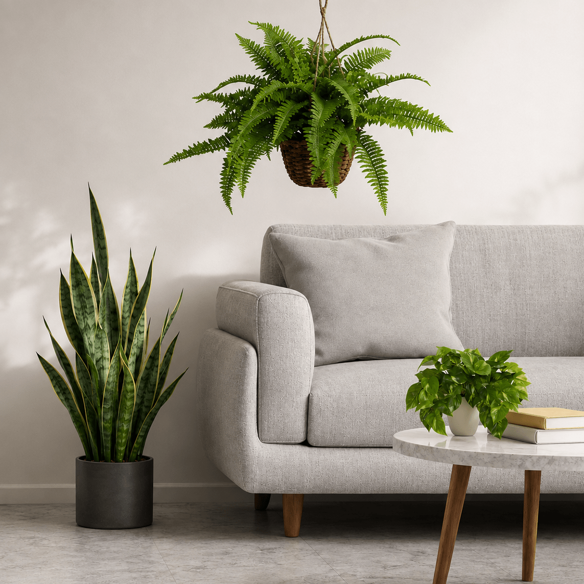 Effortless Houseplant Trio Bundle - Realistic Faux - TidyPlant