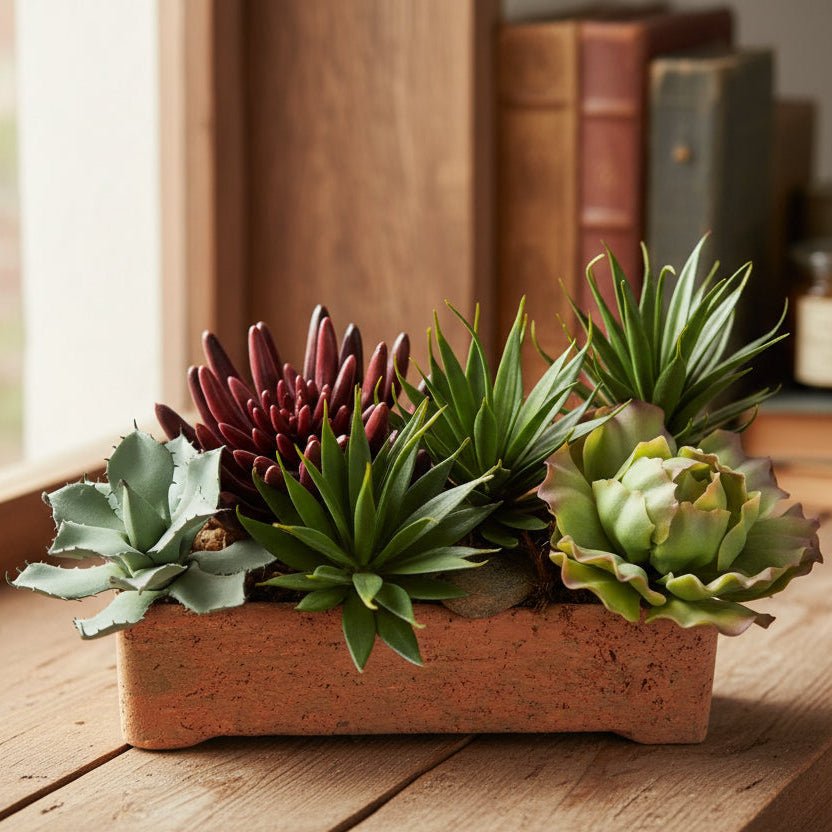 Mixed Succulents in Terracotta - TidyPlant
