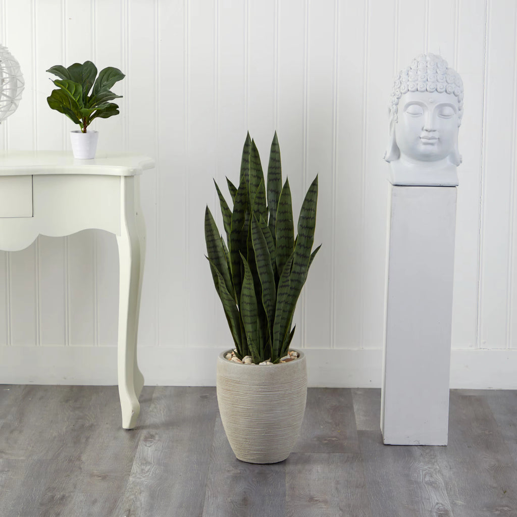 3.5' Sansevieria Snake Plant  - Realistic Faux