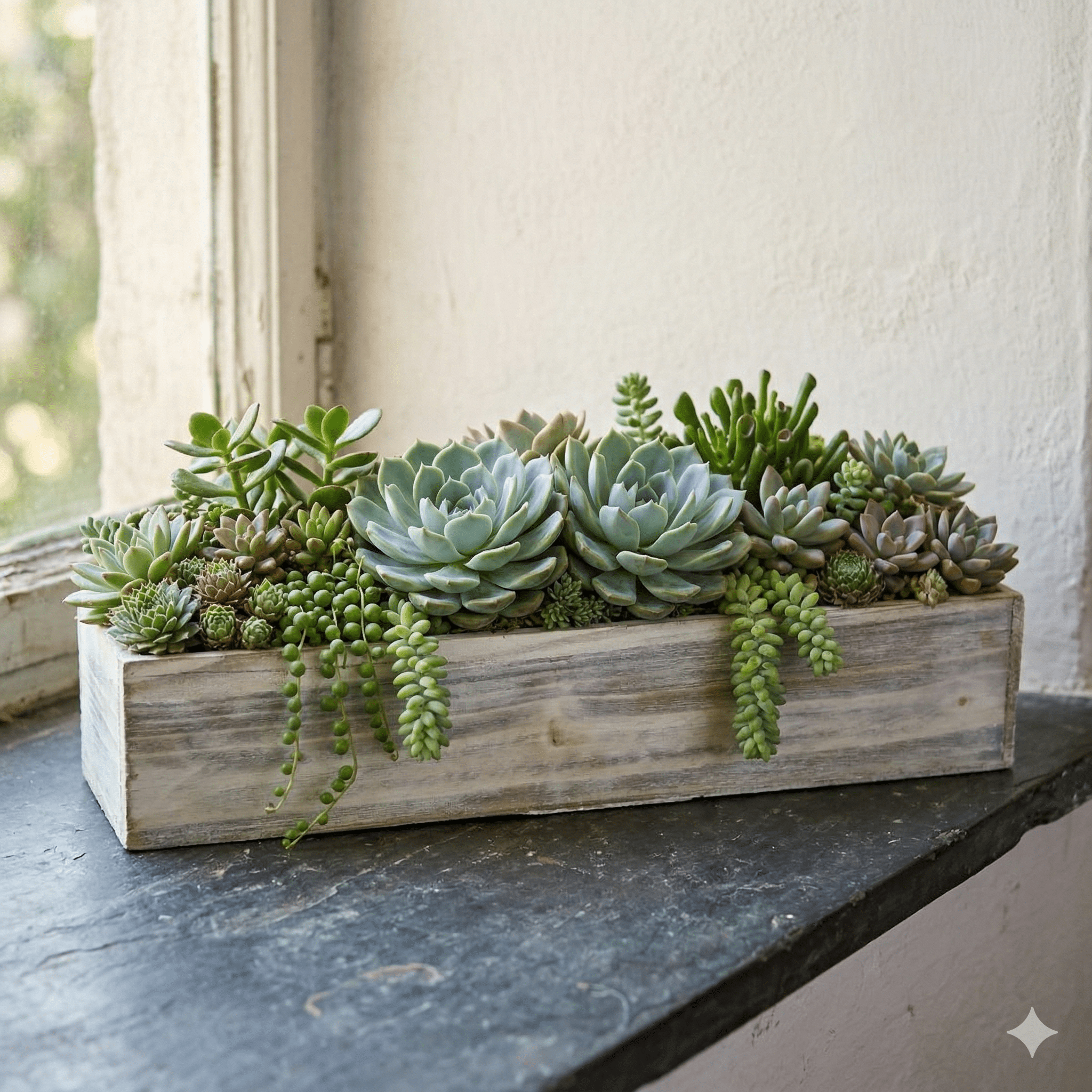 The Span 20" in Whitewash - TidyPlant: Living Arrangements