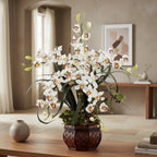 White Cymbidium Orchid Arrangement - TidyPlant